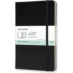 Moleskine Art Music Notizbuch L 192 Seiten mit Notenlinien harter Einband