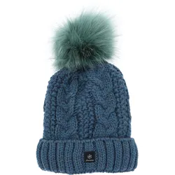 Antonio Damen Strick Mütze Beanie - petrol