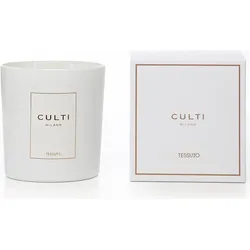 Culti Tessuto Duftkerze 550 g, weiß, im glänzenden Glas