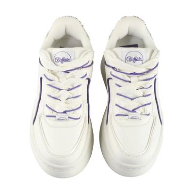 Trainingsschuh BUFFALO "Buffalo ORCUS LUXE", Damen, Gr. 40, weiß, lila, Polyurethan, Schuhe