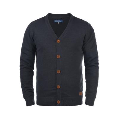 Cardigan BLEND "Cardigan BHLennard", Herren, Gr. XL, blau (navy), Obermaterial: 50% Baumwolle CO. 50% Polyacryl PAN., Strickjacken