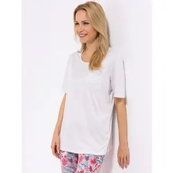 JERYMOOD HOMEWEAR Shirt, 1/2-Arm Mikrofaser aufgesetzte Taschen basic