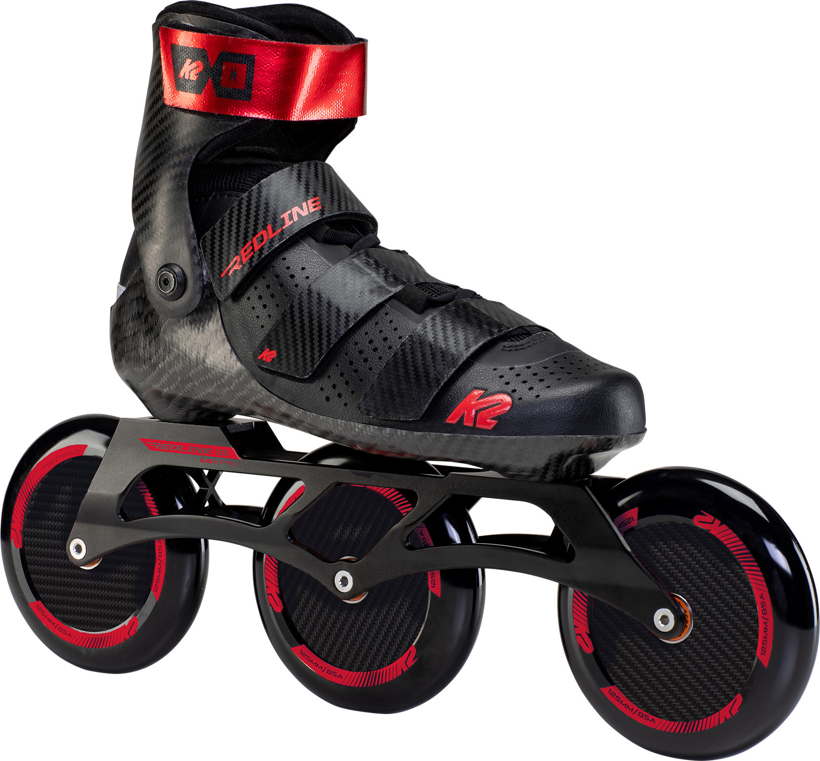 K2 Skates REDLINE 125 Inline Skates Unisex schwarz - rot Größe EU: 44