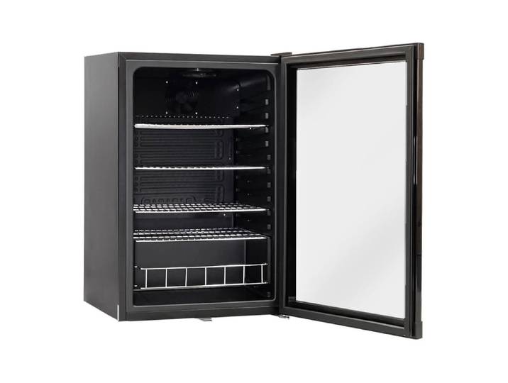 Kibernetik GK130L01 Getränkekühlschrank Schwarz rechts