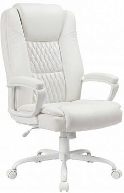 Bossin Big and Tall Office Chair High Back Executive Chair Ergonomic Adjustable Executive Leather Chair,400lbs