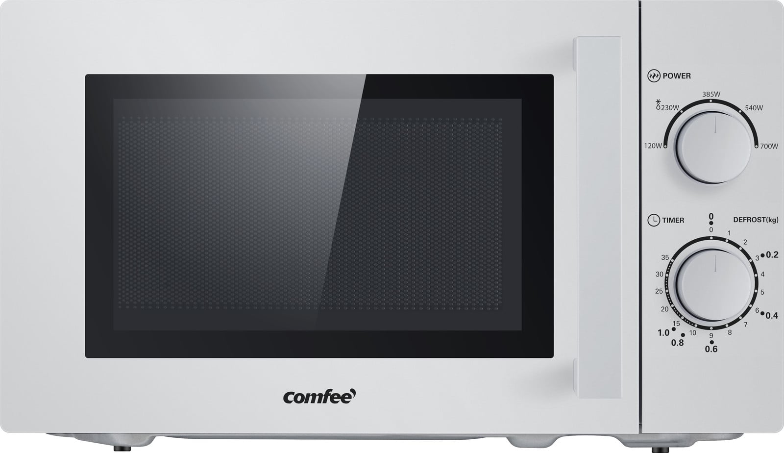 Comfee CMSN 20 si magnetron, 20 liter, 700 watt, zilverkleurig