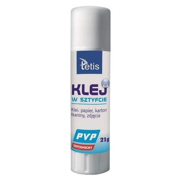 Tetis PVP-Klebestift (farblos) 21g (12 Stück) BG112-G (21 g, 12x) (41312584)
