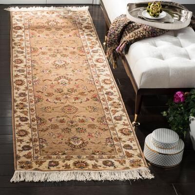 SAFAVIEH Couture Hand-knotted Tabriz Floral Kjersti Traditional Oriental Wool Rug