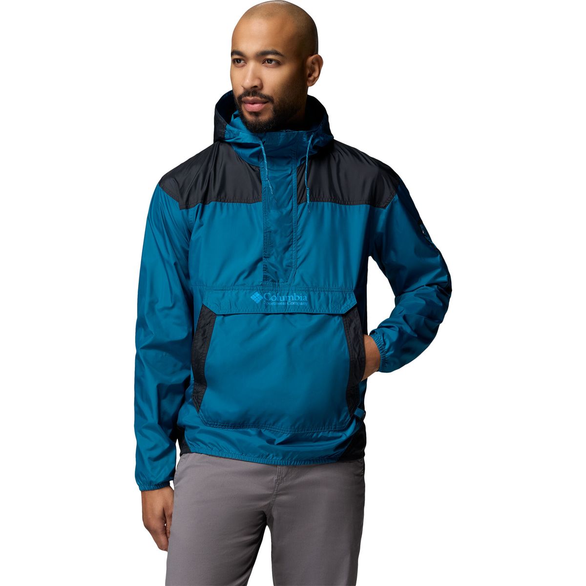 Columbia Men's Challenger II Windbreaker phoenix blue, black (442) XXL 209100-2091001-442-XXL