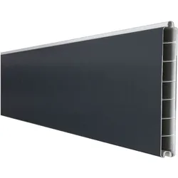 GroJa BasicLine schmal PVC-Steckzaun Sichtschutzzaun Anthrazitgrau Einzelprofil Sichtschutz Lamellenzaun