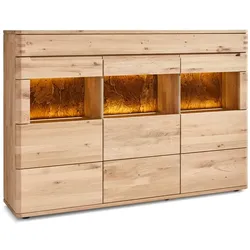 MAISON Highboard Indianapolis Holz Braun Wildeiche