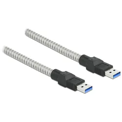 Delock USB 5 Gbps Kabel Typ-A Stecker zu Typ-A Stecker mit Metallmantel 2 m