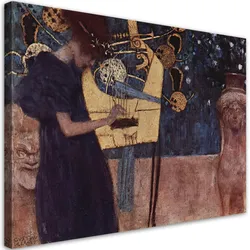 WANDBILD reproduktion des gemäldes musik gustav klimt