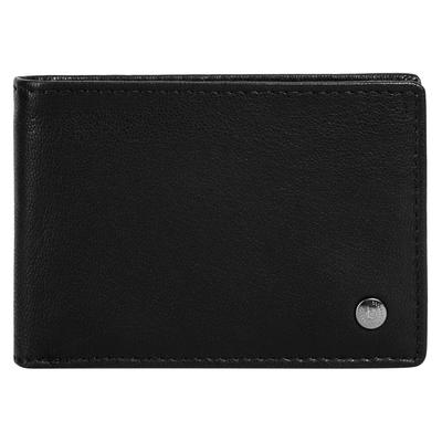 Geldbörse BUGATTI "BUGATTI Herren BLACK MAGIC echt Leder", Herren, schwarz, Leder, leicht glänzend, unifarben, Kleinlederwaren, echt Leder