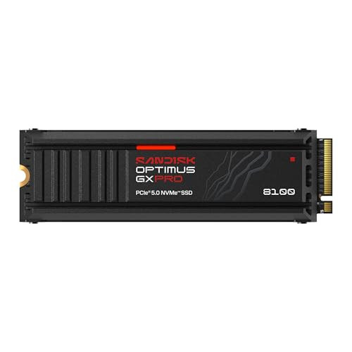 SanDisk Optimus GX PRO 8100 PCIe 5 NVMe SSD met koelelement, 4 TB