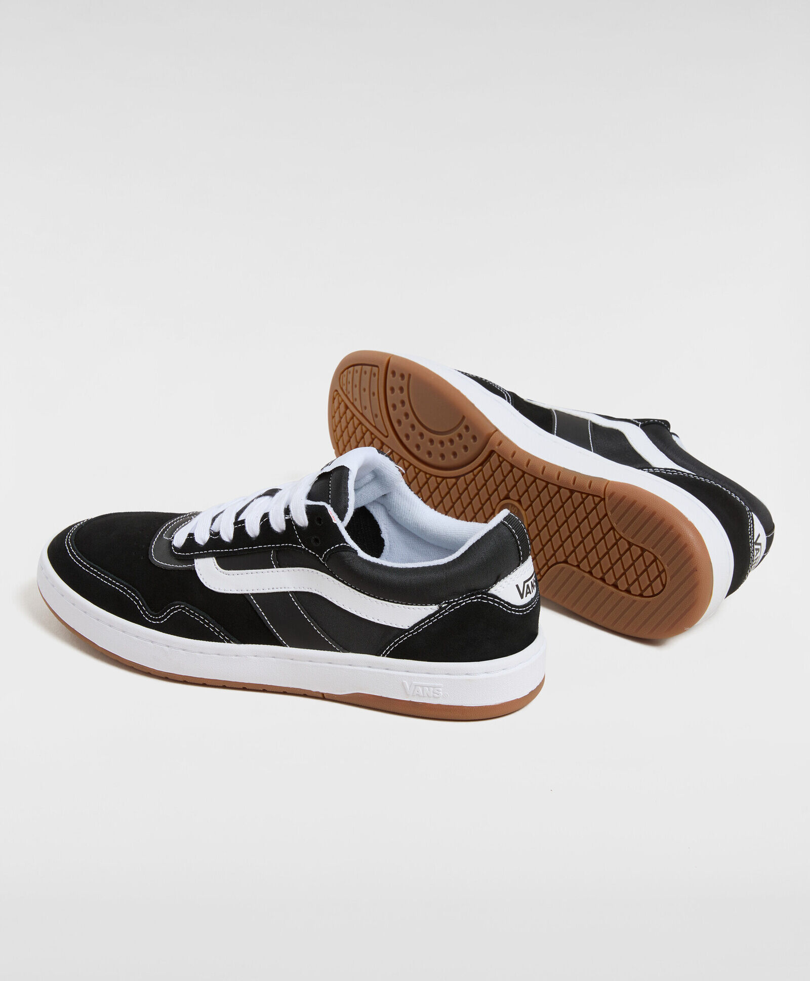 Sneaker VANS "Cruze 3.0", Herren, Gr. 42, schwarz-weiss (ba2, schwarz, weiß), Leder, Schuhe Sneaker, unisex ba2, schwarz, weiß 42