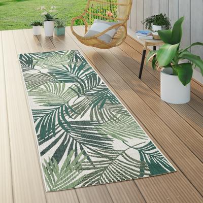 Paco Home In- & Outdoor Rug Jungle Design with Green Palm Trees
