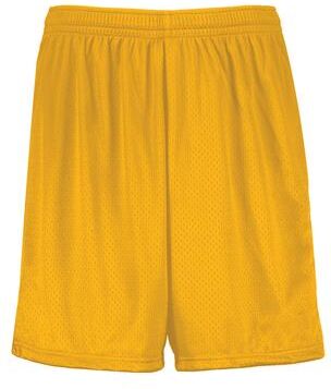 Augusta Sportswear 1850 7-Inch Modified Mesh Shorts in Gold size 4XL   Polyester