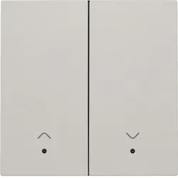 Niko Züblin 102-32006 Abdeckung mit Linse für elektronischen Doppel Rollladenschalter, light 10232006