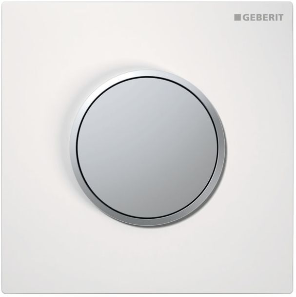 Geberit Hytouch Sigma 10 Urinalsteuerung 116015KL1  pneumatisch, weiß/mattverchromt