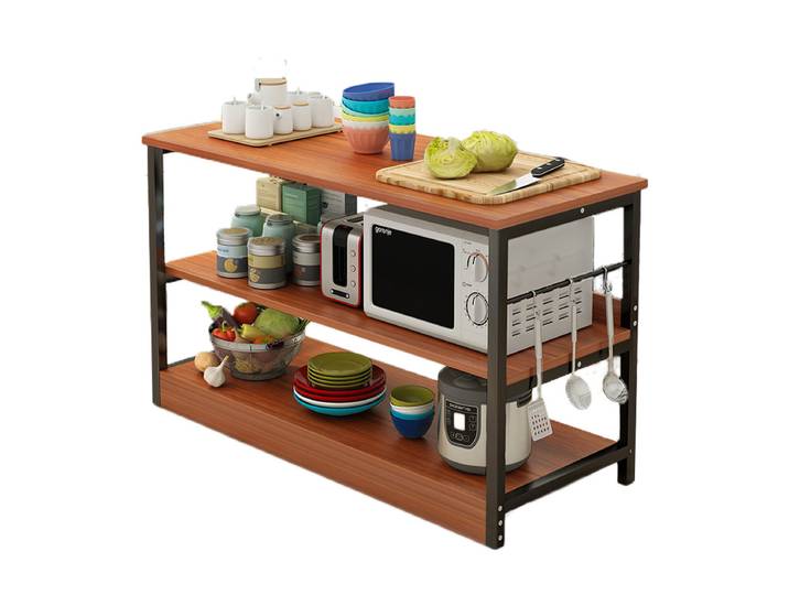 Étagère de rangement multi-niveaux pour cuisine, robuste et stable, avec une capacité de charge élevée