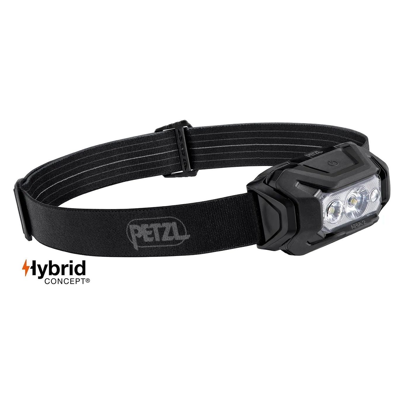Petzl E070BB00 Headlamp ARIA 2 RGB black (450 lm) (E070BB00)