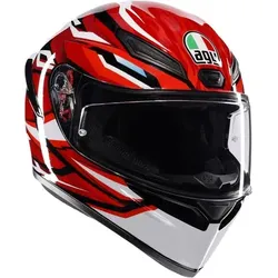 AGV K1 S Lion, Integralhelm - Schwarz/Rot/Weiß - L
