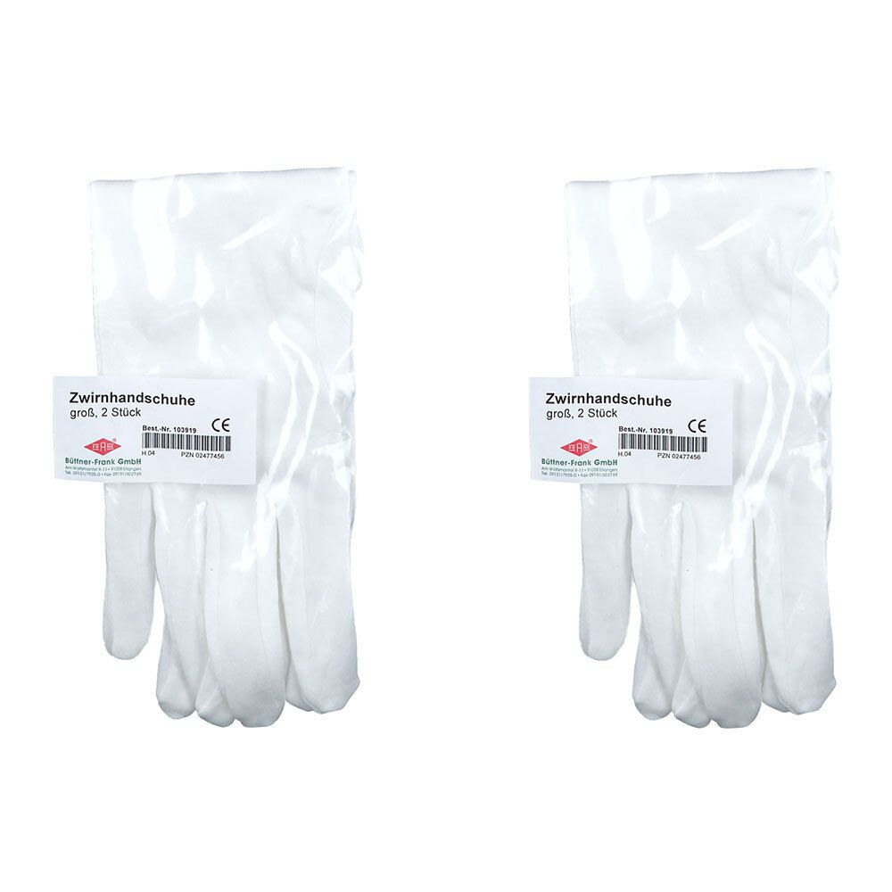 Zwirnhandschuhe Gross x2 2x2 St Handschuhe