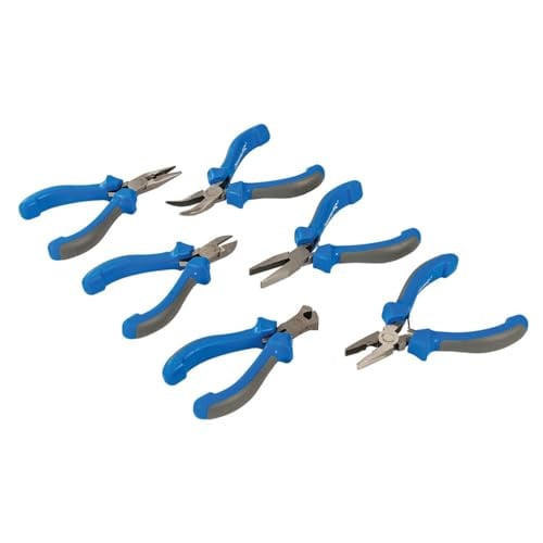 Silverline 6-delige mini tangenset met opbergkoffer