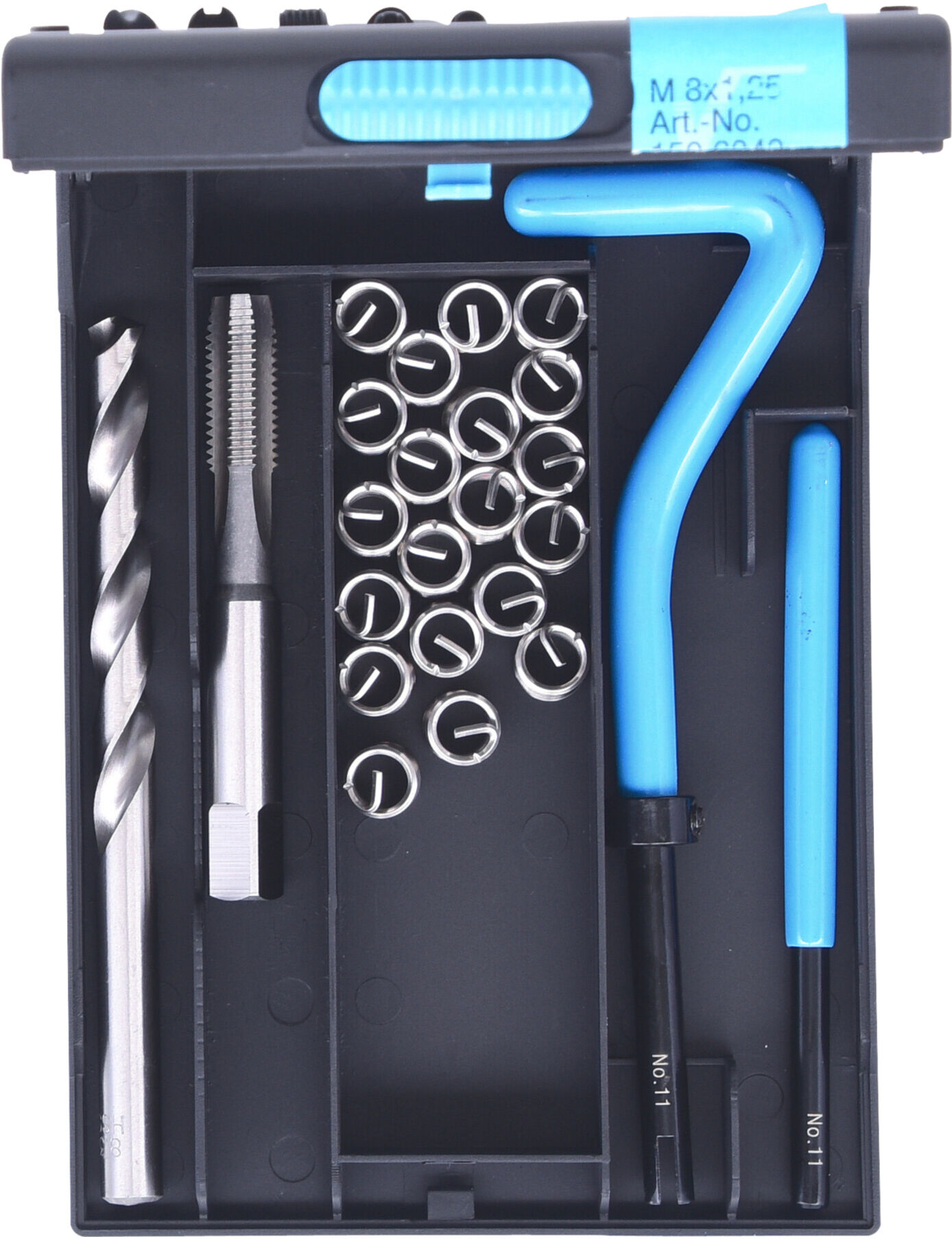 KS Tools Nirostahl Gewinde-Reparatur-Satz M8x1,25x10,8mm, 24-tlg. (150.6040)