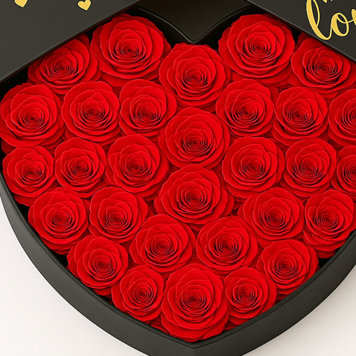 Lovelockers XXL Hartvormige Cadeaudoos met Rode Rozen