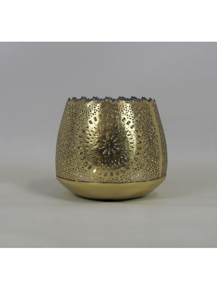 AM Design Windlicht in Gold - (H)19 x Ø 20 cm - onesize