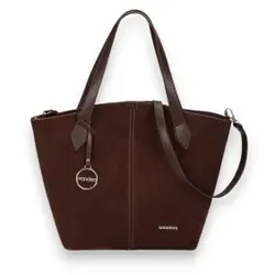 Wonders für Damen. WB-56006 Braune Dune-Tasche (OSFA), Lässig, Wildleder