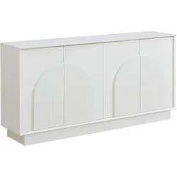 SIDEBOARD 4 Türen mit gewölbten Paneelen, MDF, matte Oberfläche