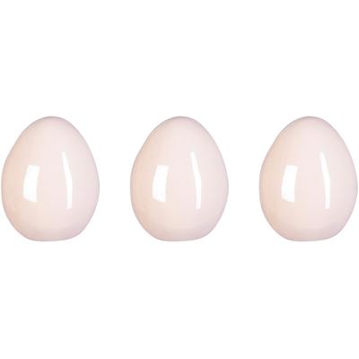 Osterei CREATIV HOME "PEARL EFCT", rosa, H:13cm Ø:11cm, Keramik, Dekofiguren, Osterei, Frühjahrsdeko aus Keramik, mit glänzender Oberfläche