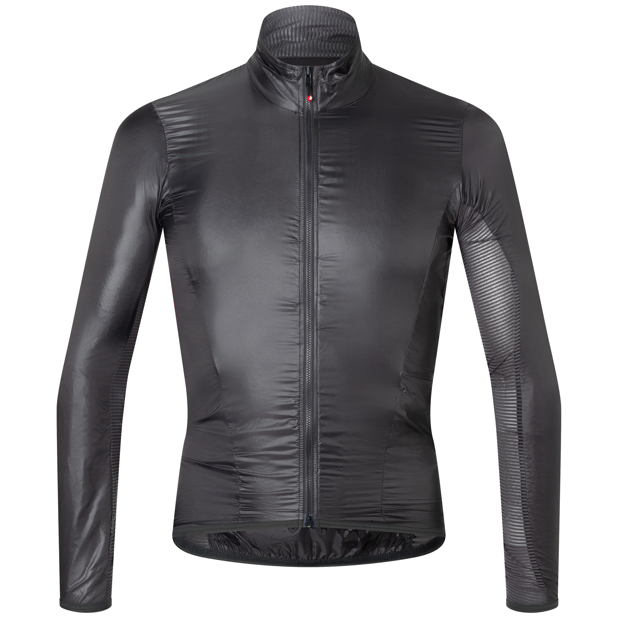 Castelli Aria Shell 2 Herren Regenjacke grau Größe M Rennrad | Gravel Klein verpackbar