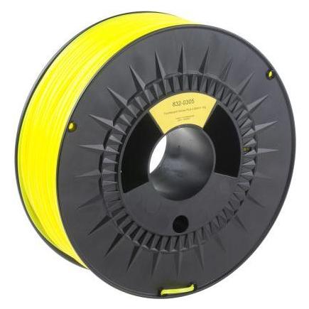 RS PRO RS Fluorescent Yellow PLA 2.85mm 1kg (PLA, 1000 g, 2.85 mm) (8320305)