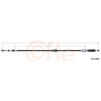 COFLE Seilzug, Schaltgetriebe 12.7292 für Iveco