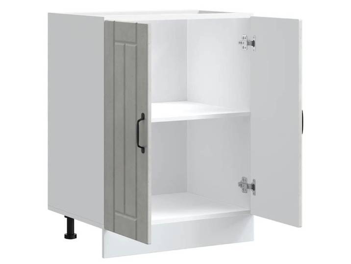 Moderne Meuble de base de lavabo SWEETY Meuble-lavabos Lucca gris béton bois ingénierie 60x46x81.5 cm MM1841