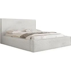 POLSTERBETT Terra mit Bettkasten, Creme Boucle 160x200 cm