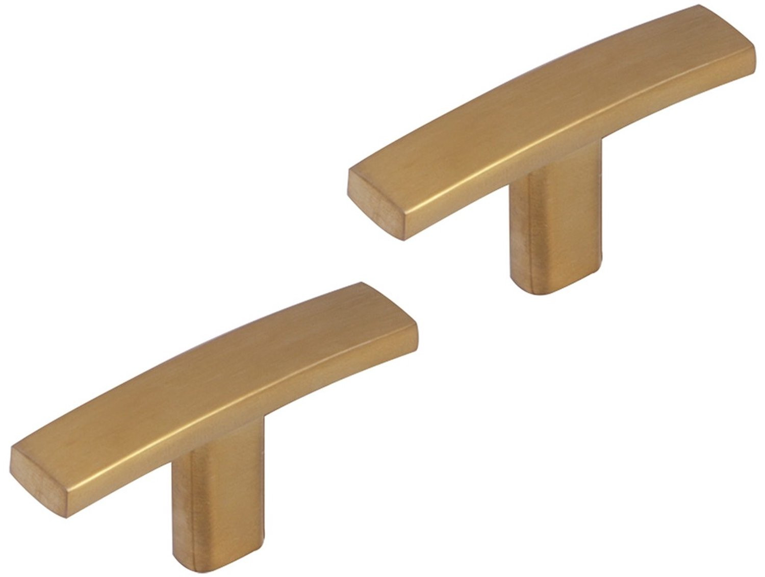 Differnz Den Haag Meubelknop - T-vormige knop in goud - Set van 2 stuks