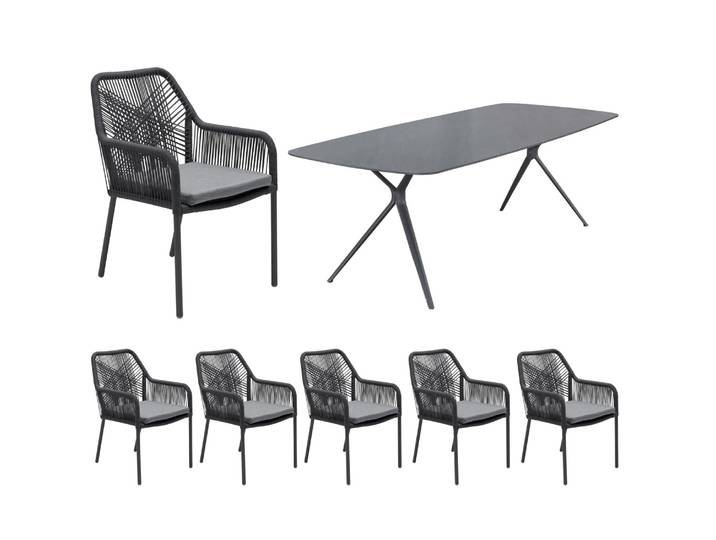 LC Garden Bari/Stilo Gartenmöbel-Set 7tlg