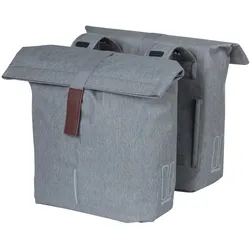 Basil Doppelpacktasche City grau melee