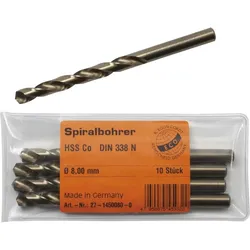 Dönges, Bohrereinsatz, HSS-Spiralbohrer Co 5%, Ø 1,0 mm (1.0 mm)