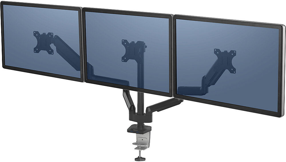 PLATINUM SERIES Monitorarm, Dreifacharm für 3 Monitore, schwarz Fellowes