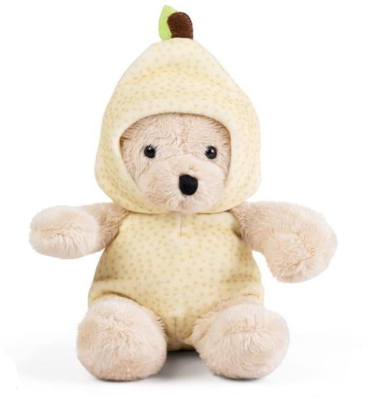 Little Living Nature Pluche Fruitdier Birne Zacht Knuffeldier voor Kinderen