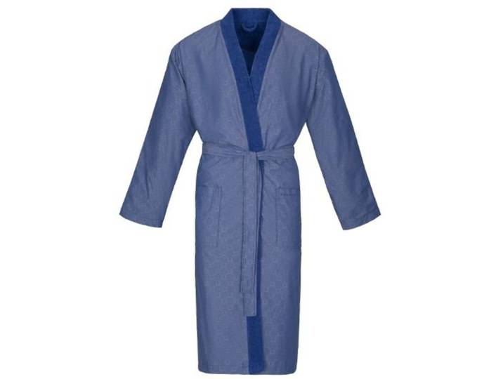 Bademantel Giovanni XL Marine Blau 100 Prozent Baumwolle Glattstoff XL - Material: 100% Baumwolle Glattstoff