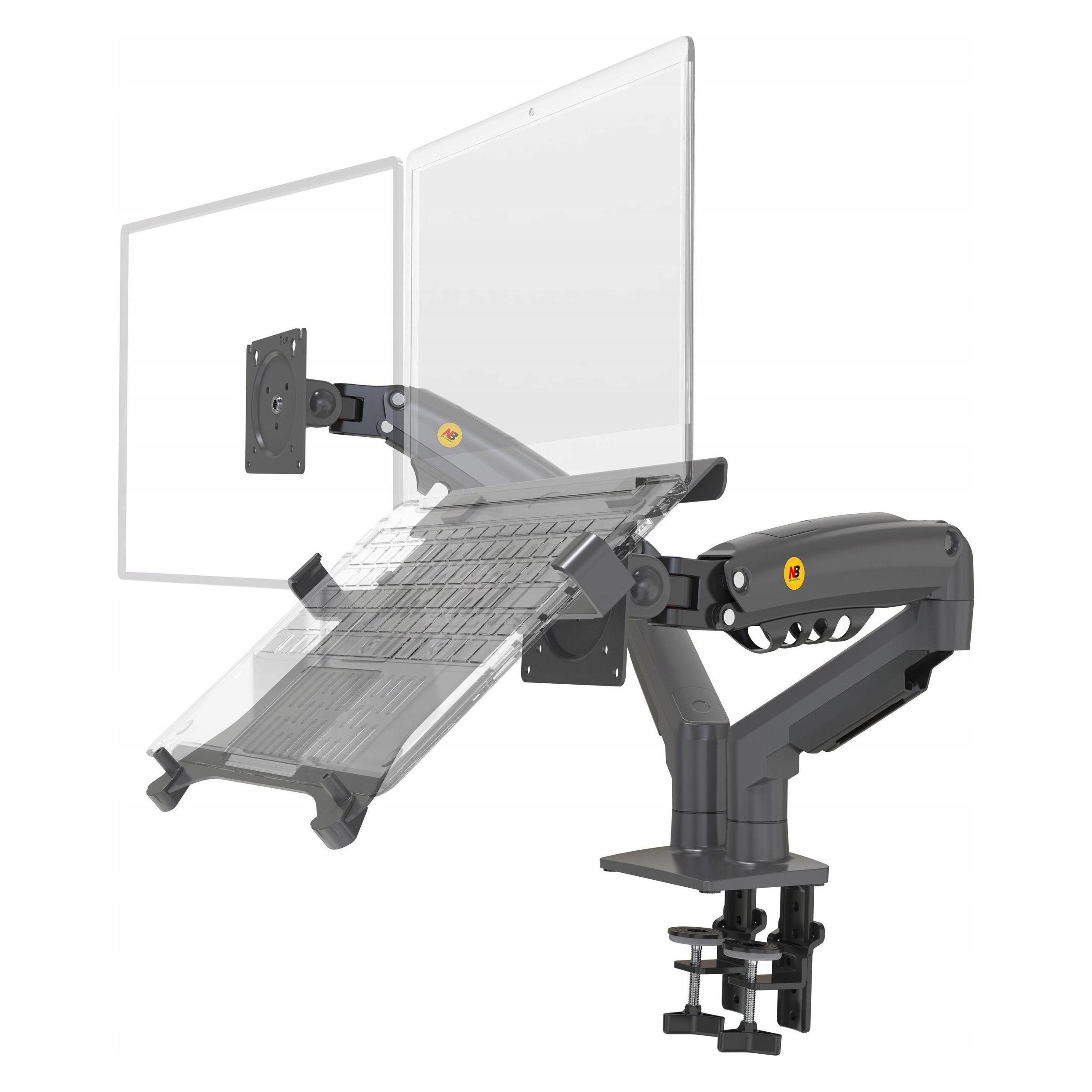 North Bayou Uchwyt biurkowy na monitor 10" - 27" i laptopa (H160-FP) (Tisch, 27") (H160-FP)