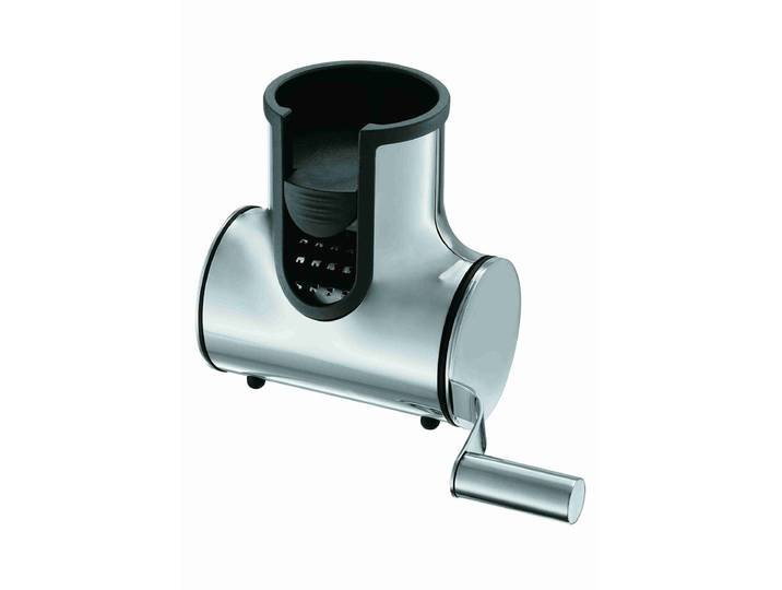 Käsemühle RÖSLE, silber (silberfarben), B:6,5cm H:11,5cm, Küchenmühlen, Käsemühle, Reibe für Käse und Schokolade, Edelstahl 18/10, spülmaschinengeeignet