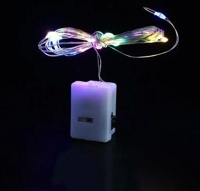 Uplift Picks Button Battery LED Fairy String Lights For Christmas & Home Decor multicolor 2 M 20 Leds